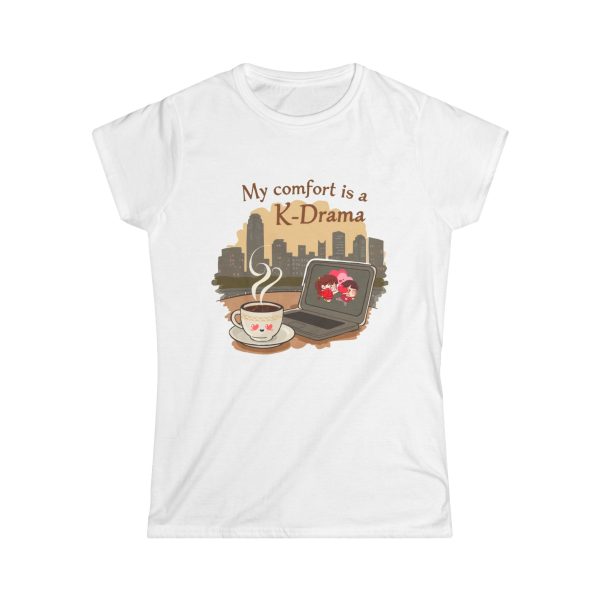 K-Drama Comfort Tee, Women's Tee, Cute Shirt, Gift for K-Drama Fans, Cozy Graphic Tee, Relaxation Wear, Casual Outfit