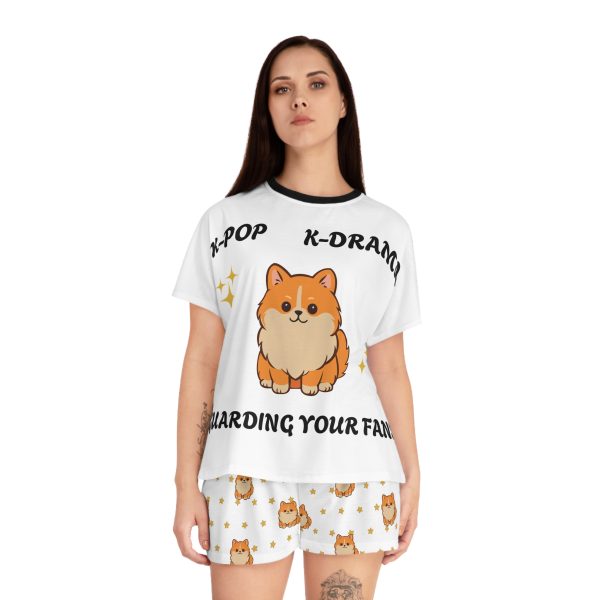 K-Pop Inspired Women's Pajama Set, Cozy Loungewear, Dog Lovers Gift, K-Drama Pajamas, Cute Sleep Outfit - Image 8