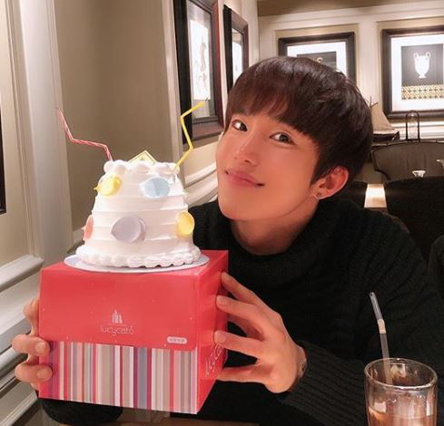 A photo of Sunghak celebrating his birthday last month from his Instagram account @xxhakx.