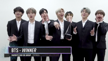 BTS Take Home Three AMA Awards