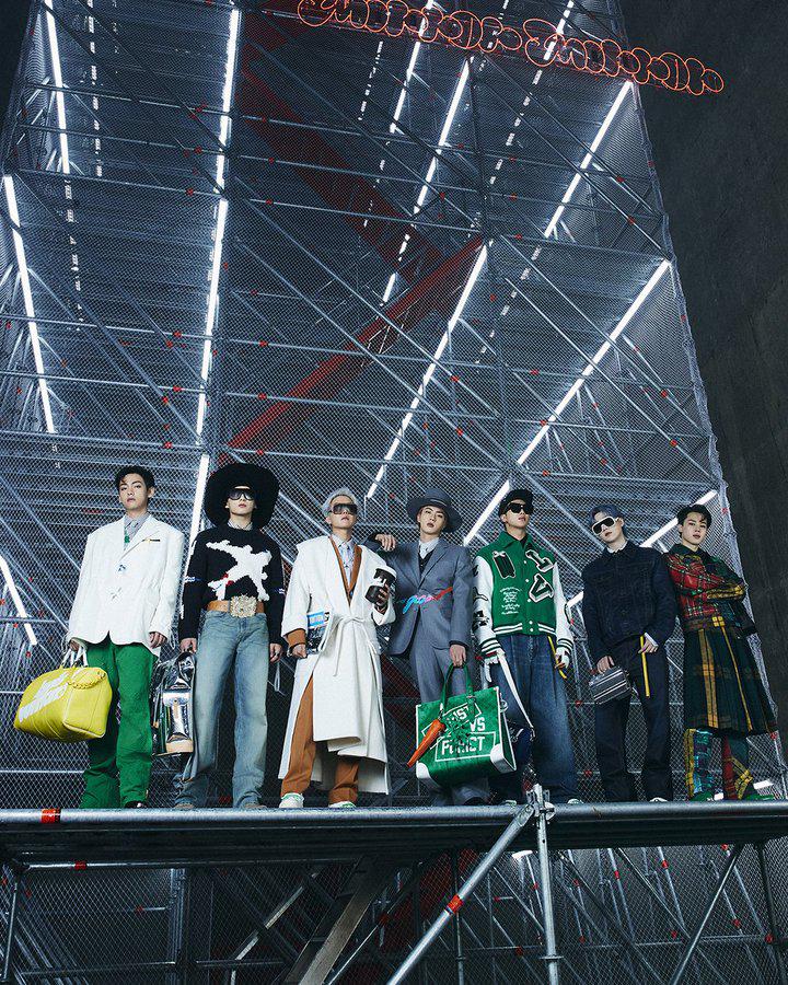 W Magazine on X: @bts_bighit suits up in Louis Vuitton with