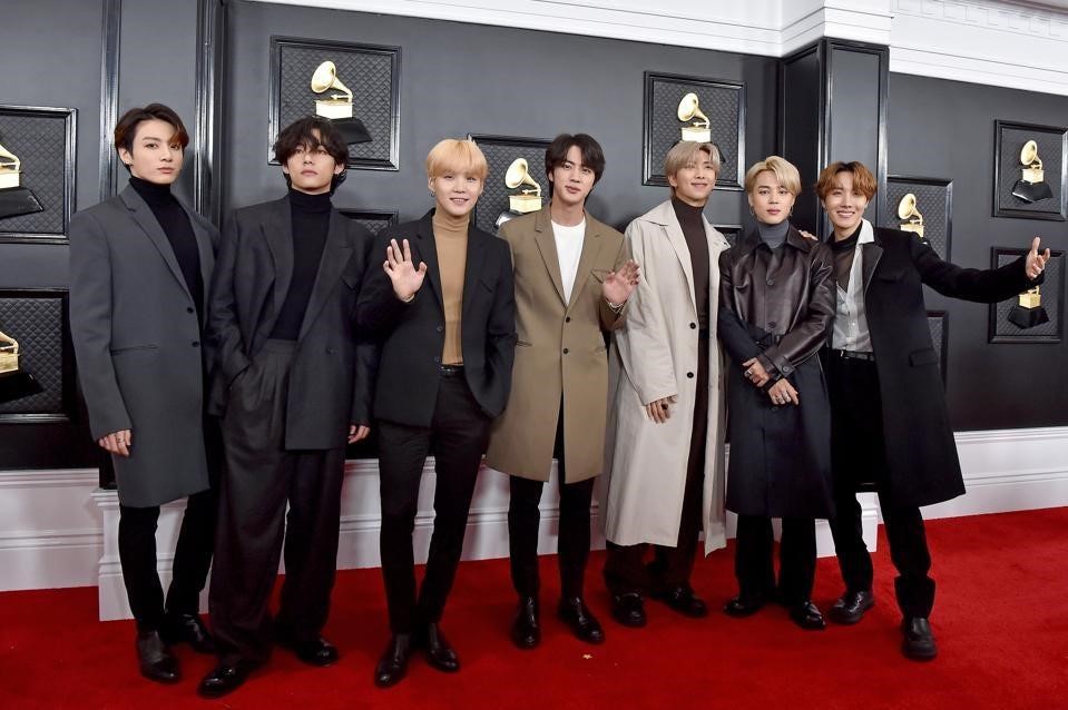 Outfits worn by BTS at the 63rd Grammy Awards put under auction