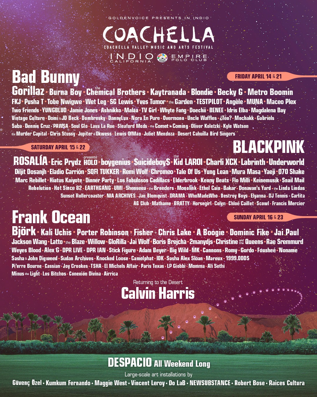 BLACKPINK Coachella Resmi 2'de Manşete Çıkacak