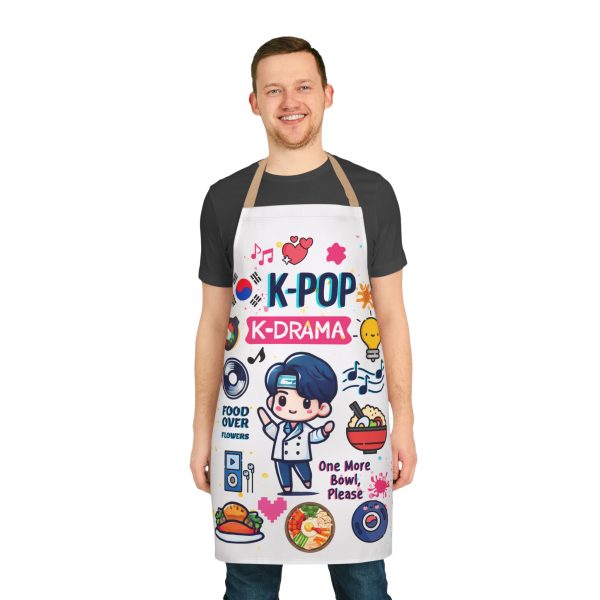 K-Pop K-Drama Apron with 5-Color Straps - Fun Culinary Gift for Fans - Image 10