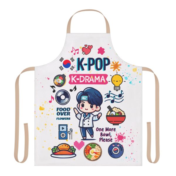 K-Pop K-Drama Apron with 5-Color Straps - Fun Culinary Gift for Fans - Image 9