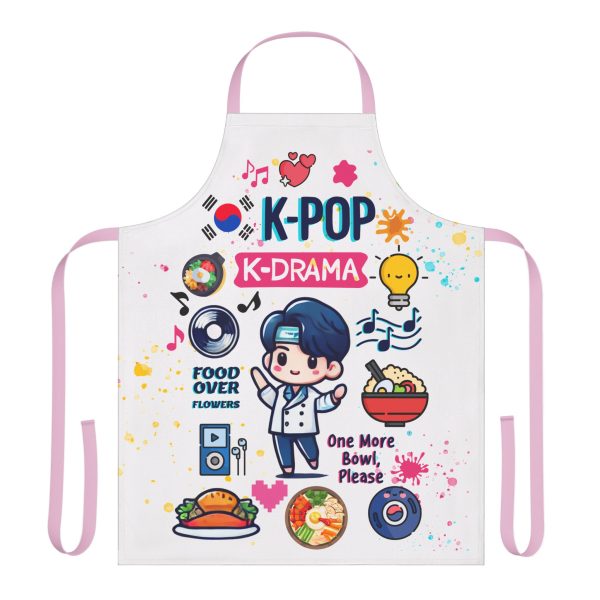 K-Pop K-Drama Apron with 5-Color Straps - Fun Culinary Gift for Fans - Image 17