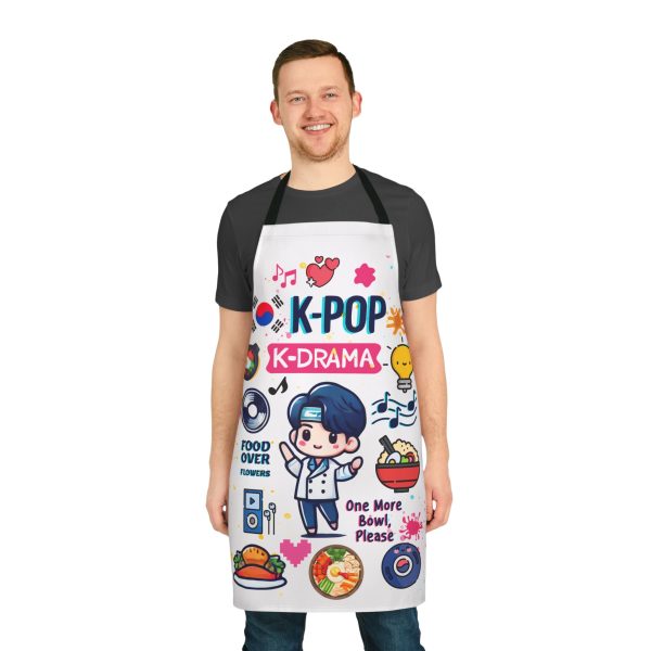 K-Pop K-Drama Apron with 5-Color Straps - Fun Culinary Gift for Fans - Image 2