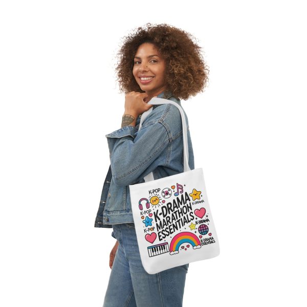 K-Drama Essentials Canvas Tote Bag with 5-Color Straps – Perfect for Fans! - Image 20