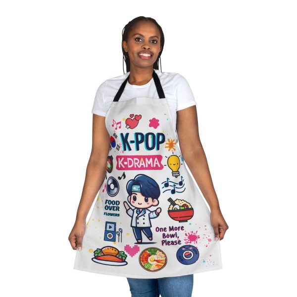 K-Pop K-Drama Apron with 5-Color Straps - Fun Culinary Gift for Fans - Image 4