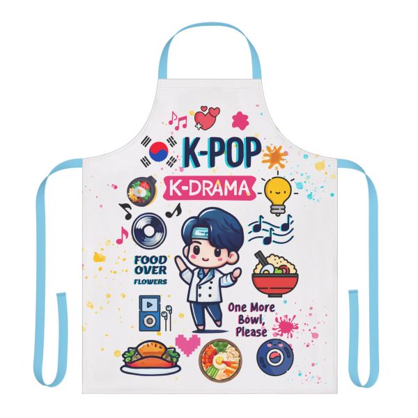 K-Pop K-Drama Apron with 5-Color Straps - Fun Culinary Gift for Fans - Image 13
