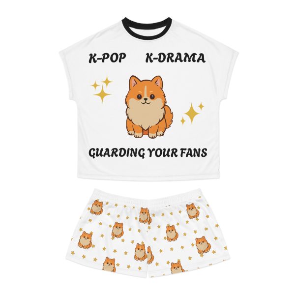 K-Pop Inspired Women's Pajama Set, Cozy Loungewear, Dog Lovers Gift, K-Drama Pajamas, Cute Sleep Outfit - Image 5