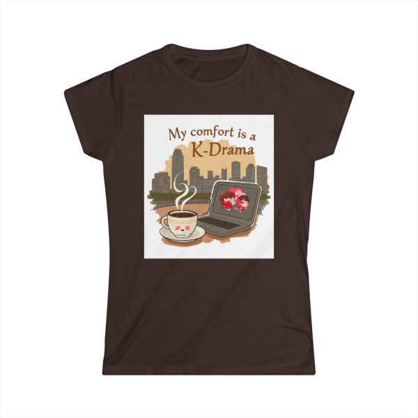 K-Drama Comfort Tee, Women's Tee, Cute Shirt, Gift for K-Drama Fans, Cozy Graphic Tee, Relaxation Wear, Casual Outfit - Image 10