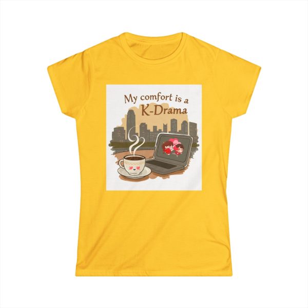 K-Drama Comfort Tee, Women's Tee, Cute Shirt, Gift for K-Drama Fans, Cozy Graphic Tee, Relaxation Wear, Casual Outfit - Image 13