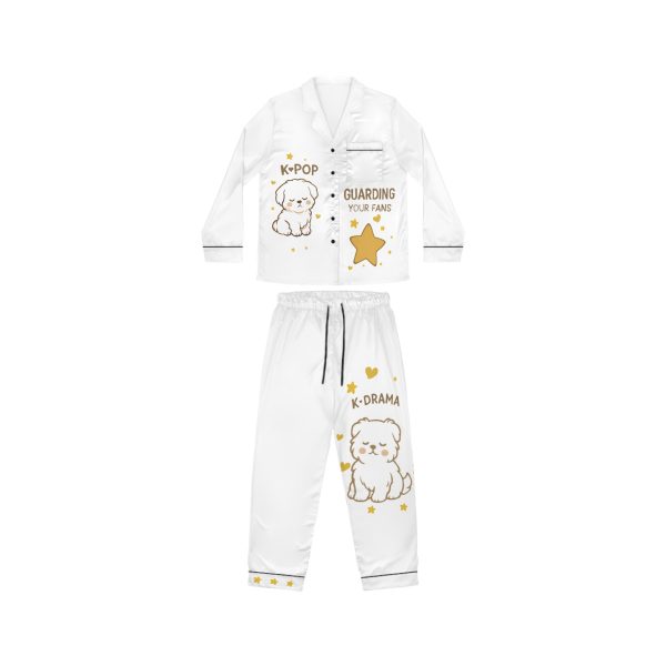 K-Pop & K-Drama Satin Pajamas for Women, Cute Sleepwear, Pajama Set, Gifts for Fans, Cozy Nights