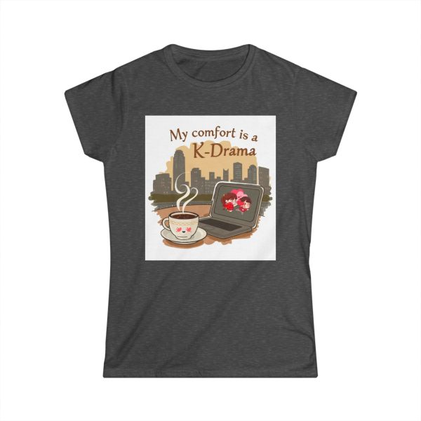 K-Drama Comfort Tee, Women's Tee, Cute Shirt, Gift for K-Drama Fans, Cozy Graphic Tee, Relaxation Wear, Casual Outfit - Image 19