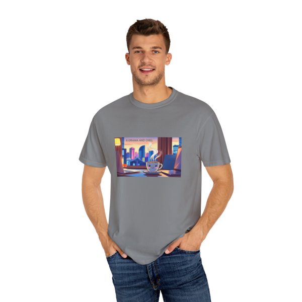 Cozy Morning Vibes T-Shirt - Unisex Garment-Dyed Tee, Coffee Lovers Gift, Casual Everyday Wear, Relaxing Home Style, Perfect for Any [...] - Image 32
