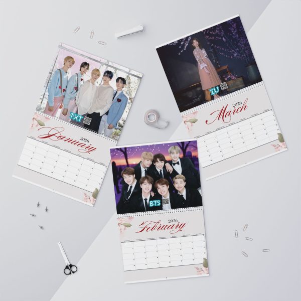 Kpop Wall Calendar 2026 | Floral Aesthetic Merch for Kpop Fans - Image 8