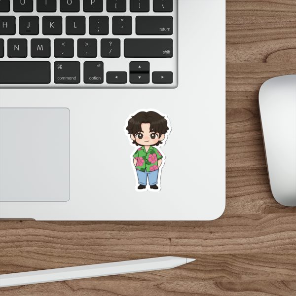 Vibrant Die-Cut Stickers for Personalization, Laptop Decor, Gift for Friends, Cute Character Stickers, Summer Vibes Accessories - Image 6