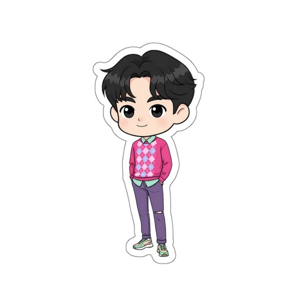 Cute K-Pop Character Die-Cut Stickers, Kawaii Laptop Decor, Fun Gifts for Kids, Trendy Accessories, Ideal for Journals, Water Bottles - Image 13