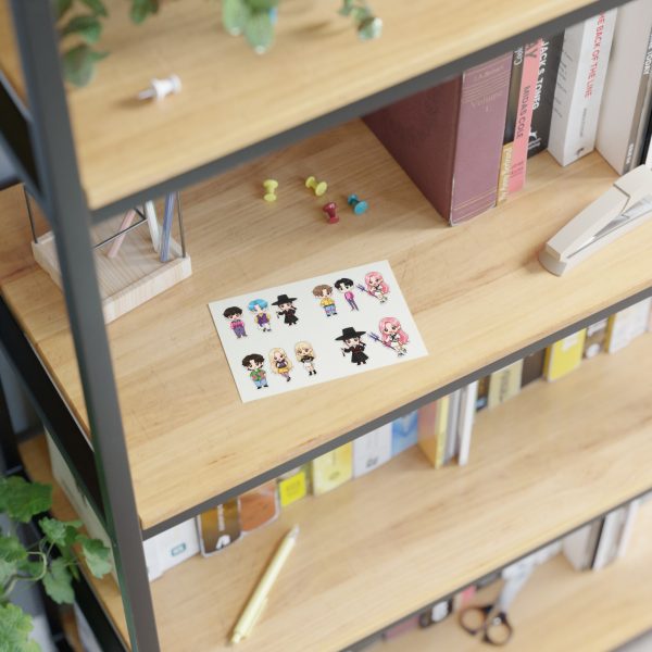 Cute K-Pop Characters Sticker Sheets for Crafting, Journaling, Scrapbooking, Gift Wrapping, Kids Party Favors - Image 10