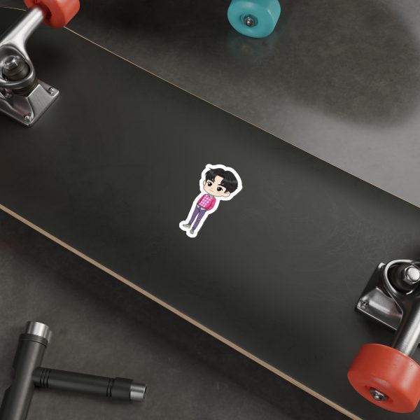Cute K-Pop Character Die-Cut Stickers, Kawaii Laptop Decor, Fun Gifts for Kids, Trendy Accessories, Ideal for Journals, Water Bottles - Image 7