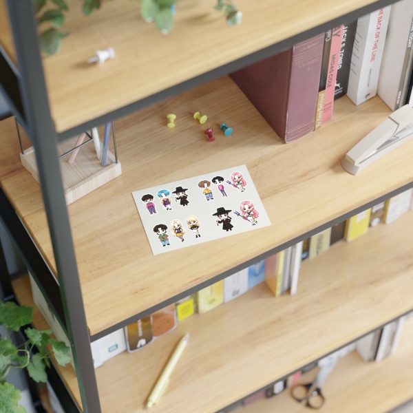 Cute K-Pop Characters Sticker Sheets for Crafting, Journaling, Scrapbooking, Gift Wrapping, Kids Party Favors - Image 2