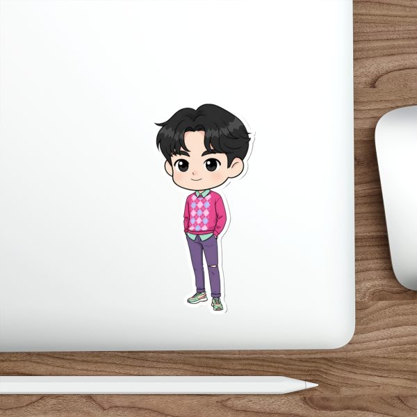 Cute K-Pop Character Die-Cut Stickers, Kawaii Laptop Decor, Fun Gifts for Kids, Trendy Accessories, Ideal for Journals, Water Bottles - Image 14
