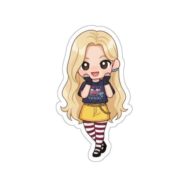 Cute Kawaii Character Die-Cut Stickers, Laptop Decals, Kids Party Favors, Cute Character Stickers, Gift for Anime Lovers